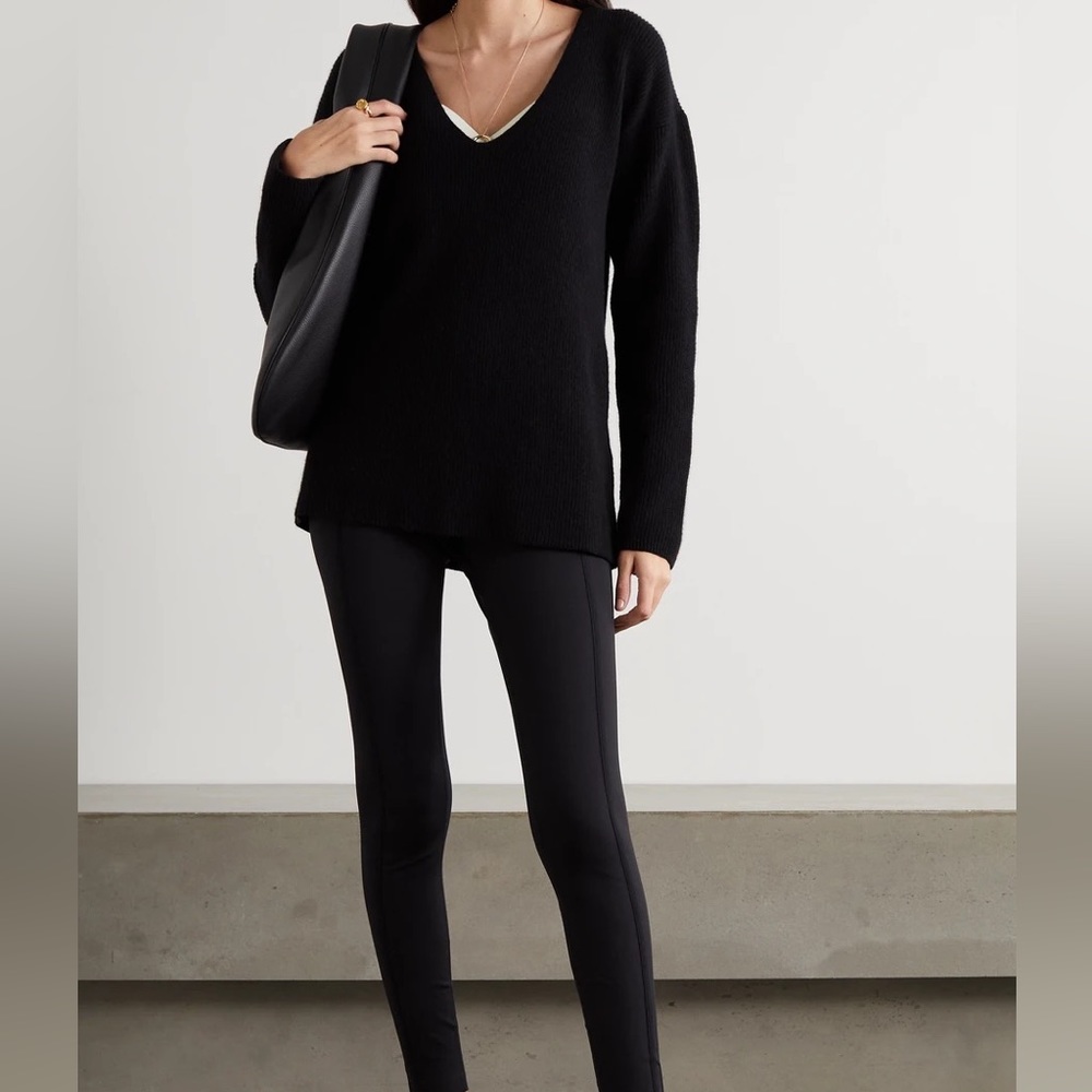 Ernest Leoty Eloise ribbed merino wool and cashmere-blend sweater.